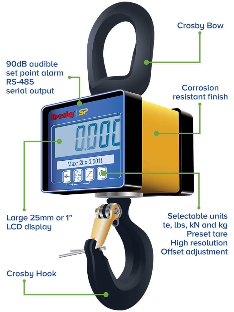 StraightPoint MWP Compact Small Crane Scale Mini Weigher Plus