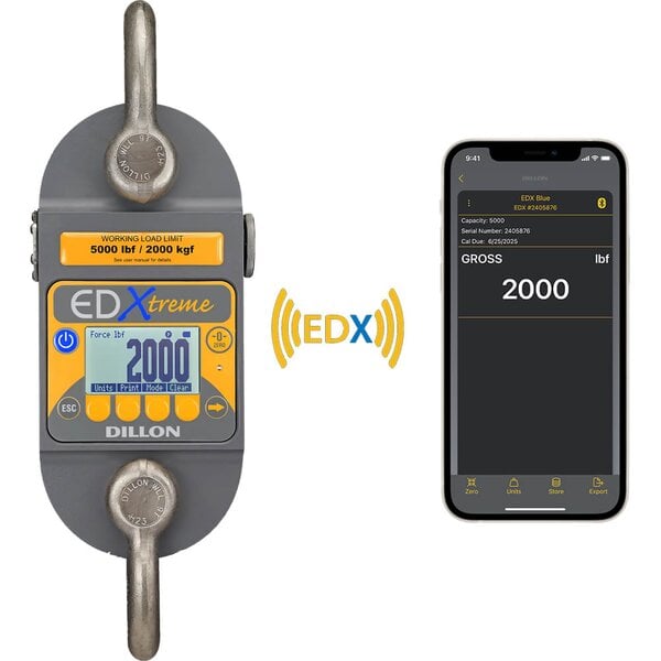 Dillon EDXtreme-Blue-Dynamometer Digital Dynamometer