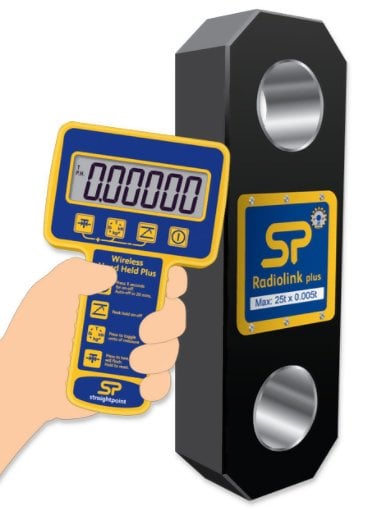 Crosby Straightpoint RLP Radiolink Plus Wireless Dynamometer Tension Load Cell with SW-HHP Display